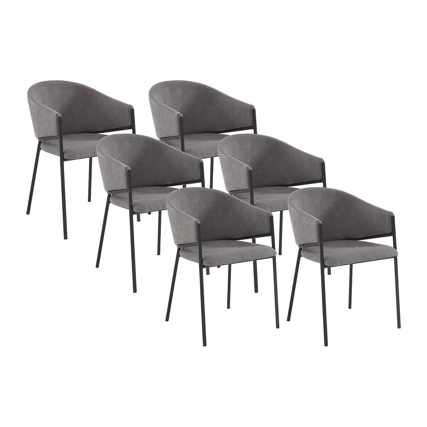 Vente-unique Stuhl Ordida Grau 53 cm