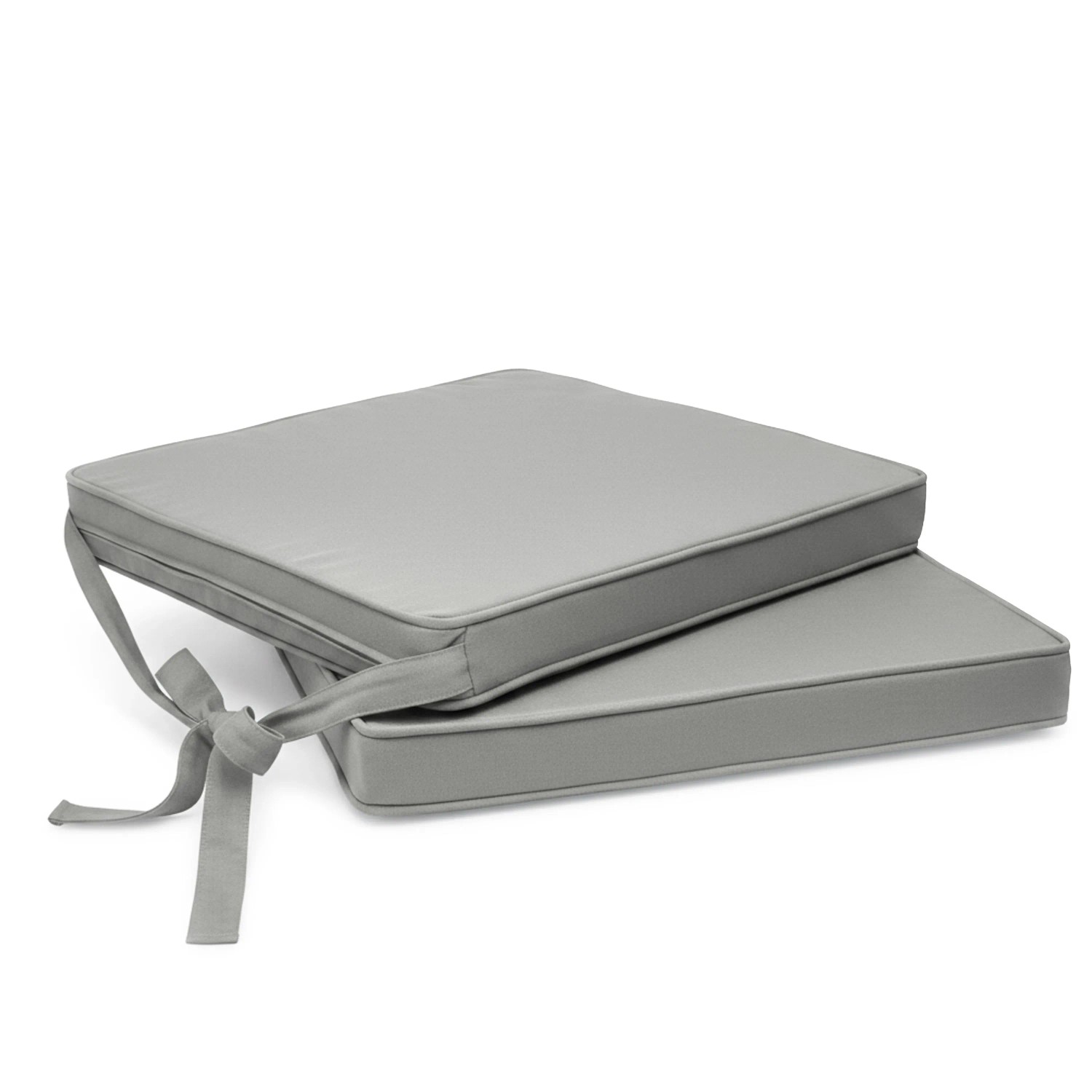 Beautissu 2er Set Loft SK Stuhlkissen Hellgrau 45x40x5cm günstig online kaufen