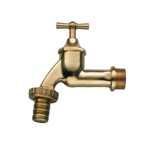Arves Wasserhahn (3/4) aus Messing für Regentonnen und Wasserzapfstellen.