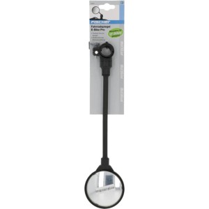 Fischer Fahrradspiegel Pro, 25,5 cm, schwarz, geeignet für E-Bikes.