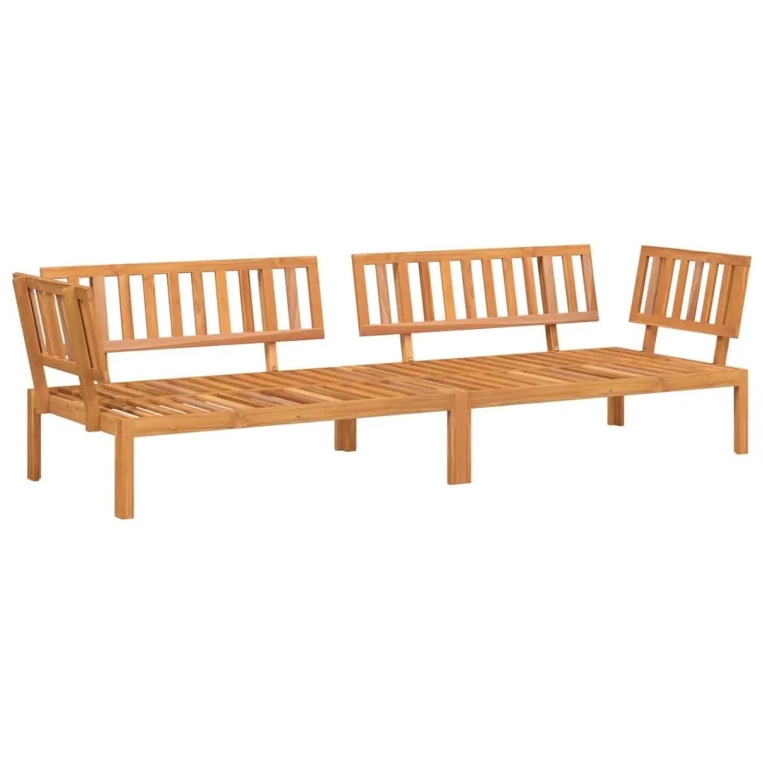 vidaXL Garten-Ecksofas aus Paletten 2 Stk Massivholz Akazie 3209432