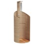 vidaXL Gartendusche Beige 100x100x241,5 cm Poly Rattan Akazienholz 368214_4