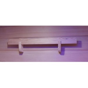 Detailaufnahme der Hemlock-Tannenholz-Innenausstattung der Dewello Infrarotkabine Brandon.