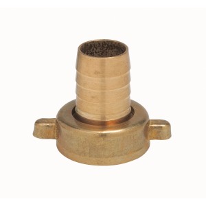 Messing Schlauchverschraubung 13 mm (1/2") mit Innengewinde 18,6 mm (Rp 1/2) für Gartenbewässerung.