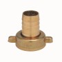 Messing Schlauchverschraubung 13 mm (1/2") mit Innengewinde 18,6 mm (Rp 1/2) für Gartenbewässerung.