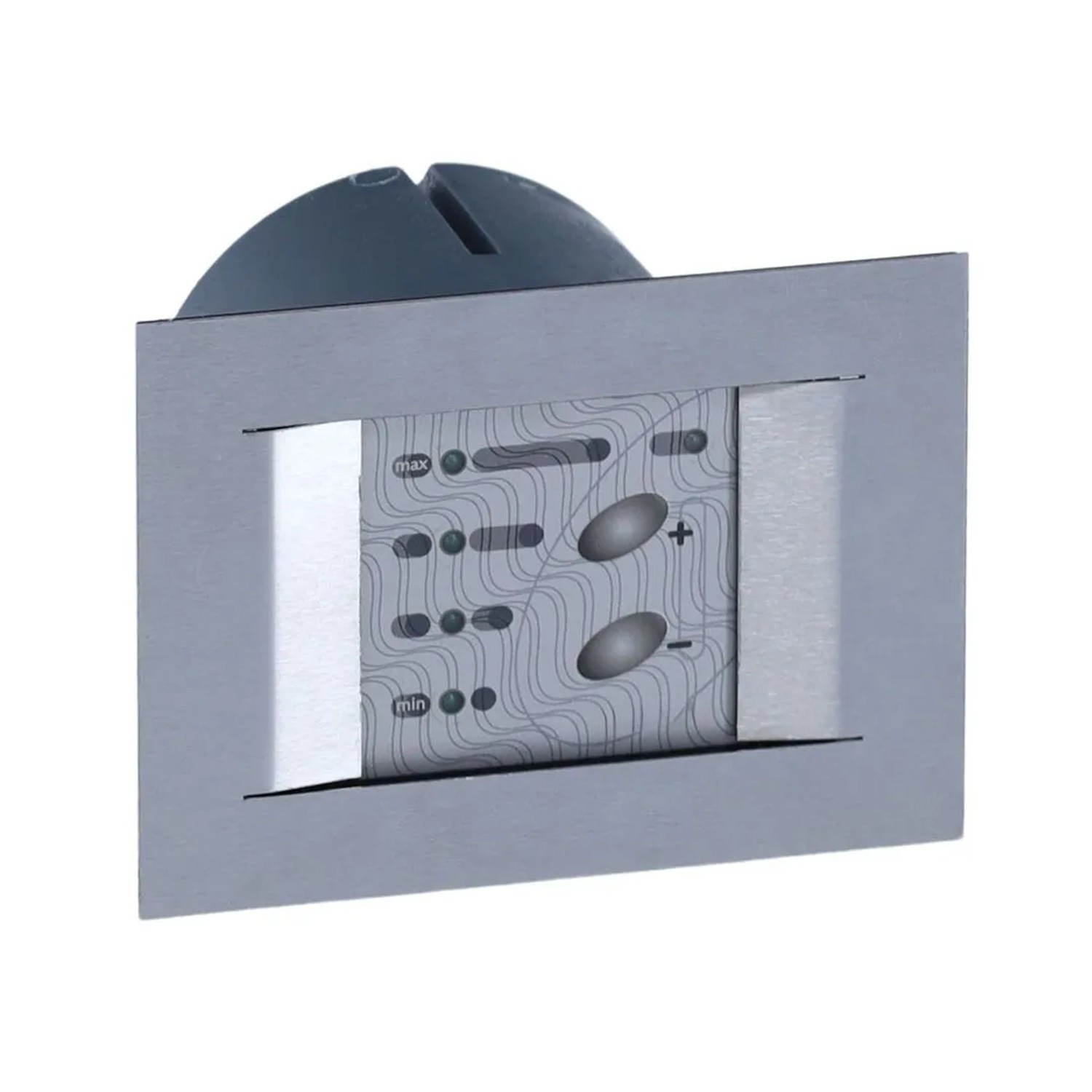 Subtiel 12-Stufen-Regler Titanium für Subtiel Rauchsauger Unterputz Front Edelstahl