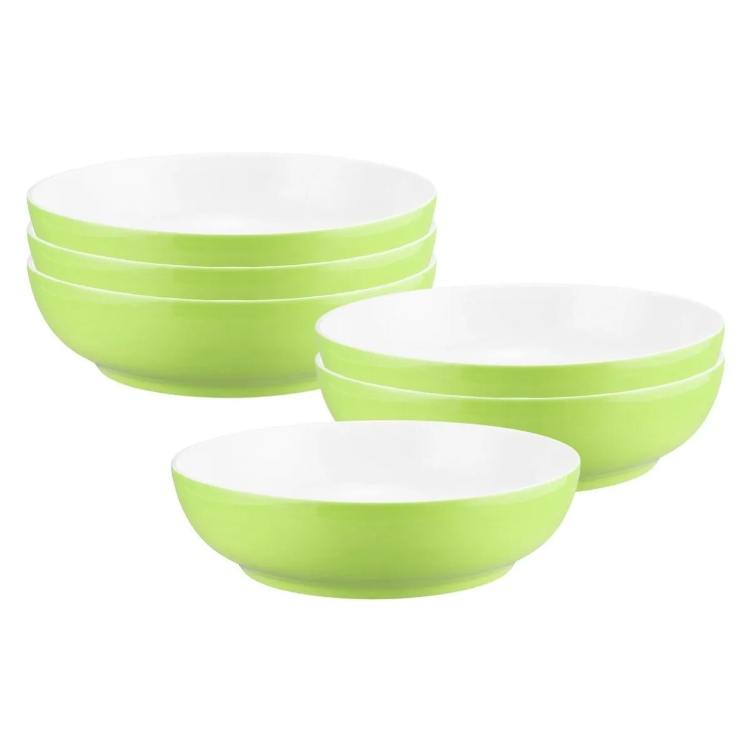 Seltmann Weiden Liberty Pure Colors Foodbowl 25 cm 6er Set Lime Green