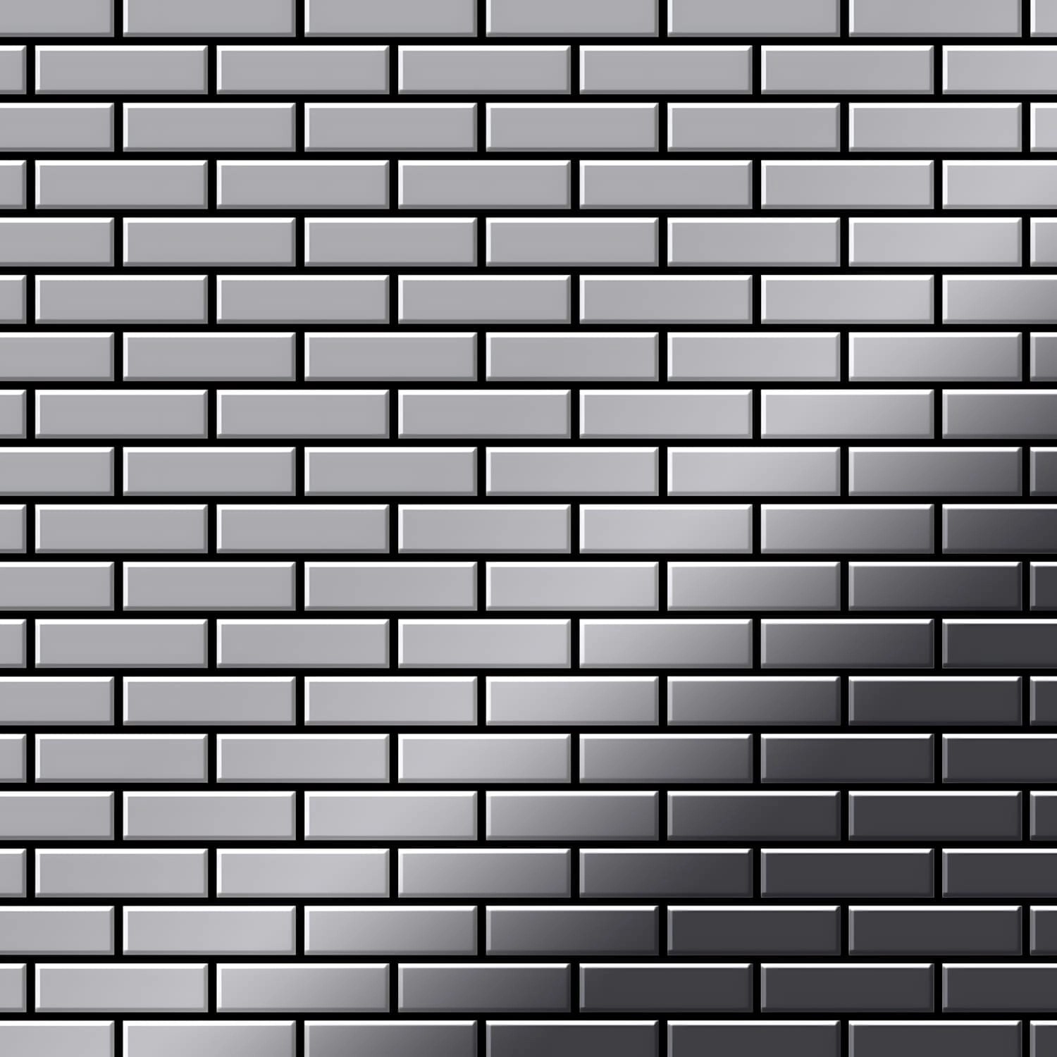 ALLOY Mosaik Fliese Massiv Metall Edelstahl Marine Hochglanz Grau 1,6mm Pk- günstig online kaufen
