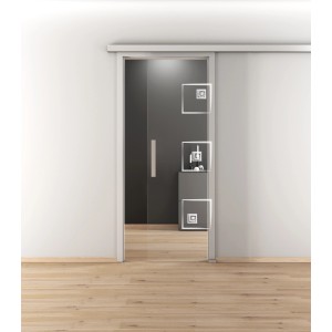 Novadoors Glasschiebetür Nova 587-1 mit Quadrate Dekor, ESG Glas, 93,5x205,8 cm.