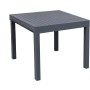 Rechteckiger, grauer Garden Pleasure Gartentisch ausziehbar mit Aluminiumgestell.
