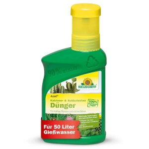 Neudorff Azet Kakteen- und Sukkulentendünger, 250ml Flasche für gesundes Wachstum und schöne Blüten.