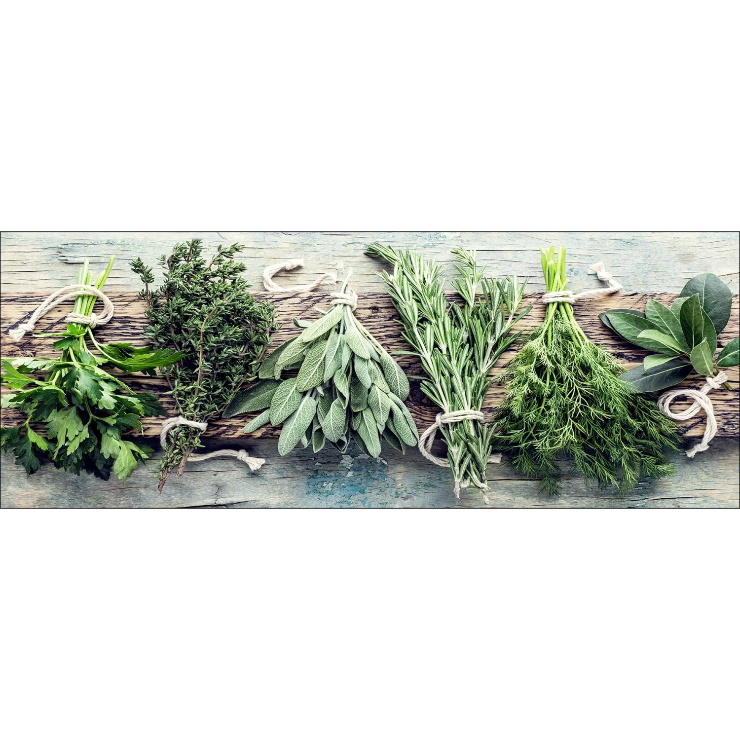 Pro Art Bild Canvas-Art Herbs on wood 80 cm x 30 cm
