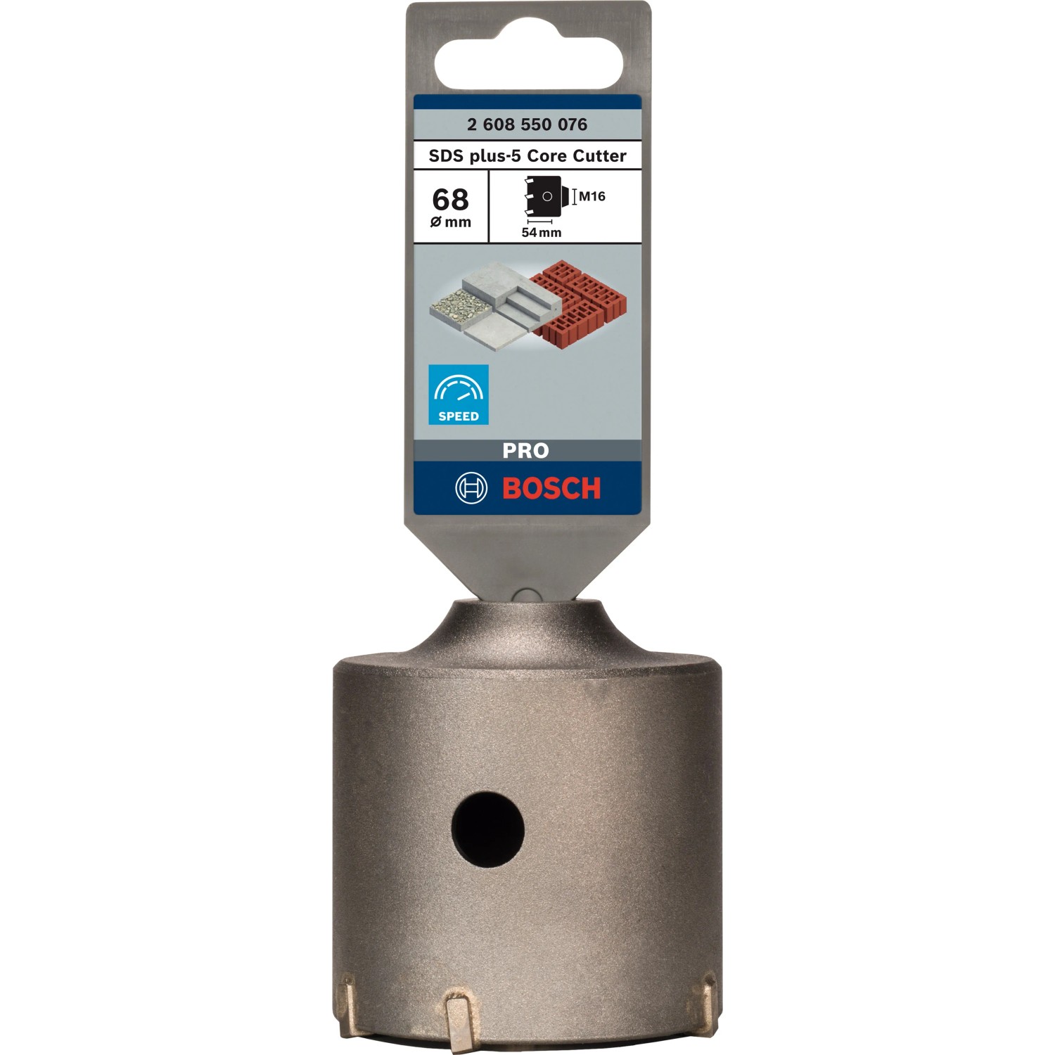 Bosch Hohlbohrkrone Pro SDS-plus-9 CoreCutter Ø 68 mm für Beton und Mauerwerk.