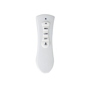Fernbedienung für Lucci Air Deckenventilator Airfusion Aria CTC, weiß, mit Tasten für Geschwindigkeiten und Licht.