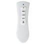 Fernbedienung für Lucci Air Deckenventilator Airfusion Aria CTC, weiß, mit Tasten für Geschwindigkeiten und Licht.
