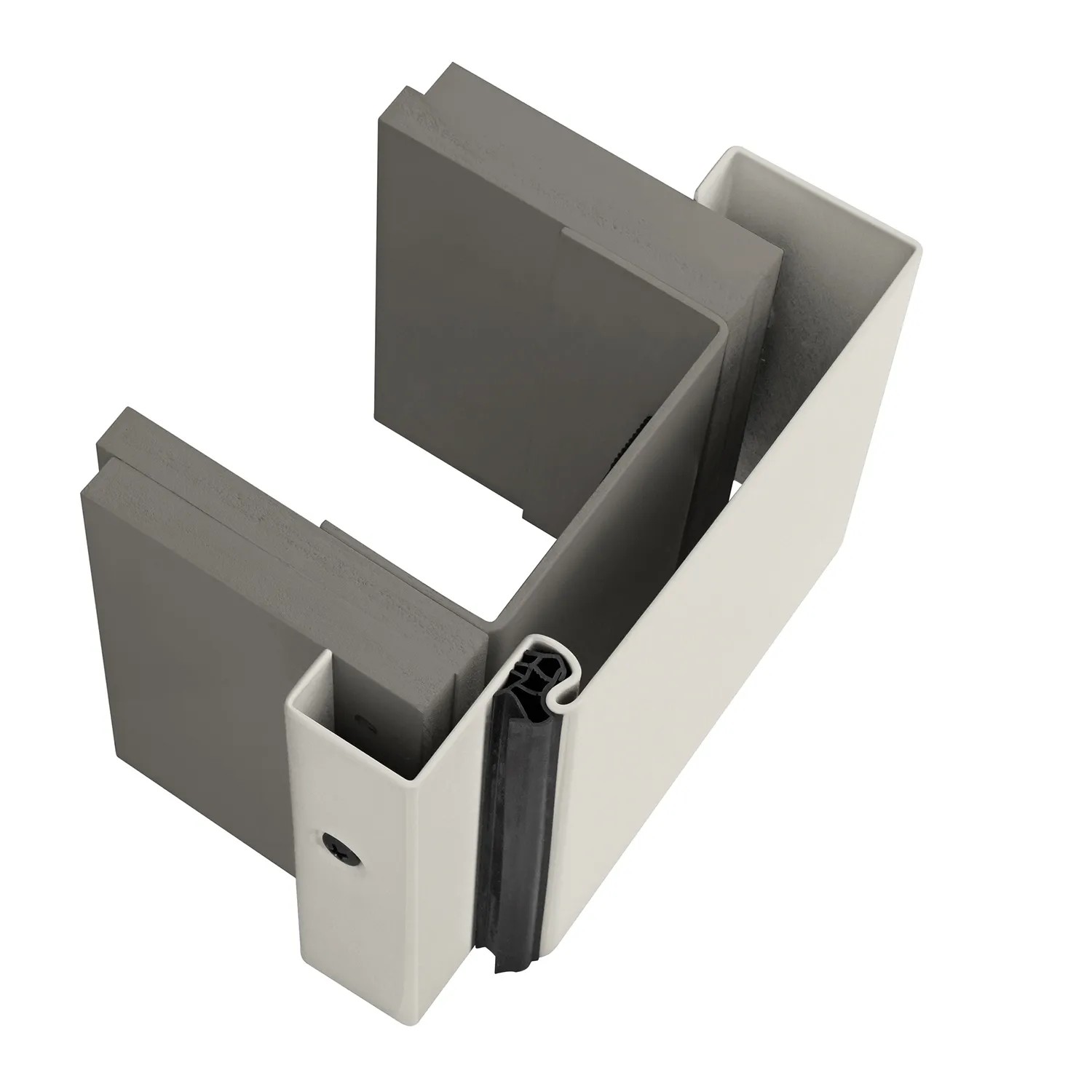 EcoStar Schnellbauzarge Ständerwerk MW 100 Lichtgrau 75 cm x 212,5 cm