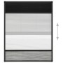 vidaXL Insektenschutz-Plissee für Fenster Alu 80x100 cm mit Jalousie 148683_5