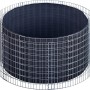 Rundes Gabiona Gabionen-Hochbeet, Ø 202 cm, Maschenweite 5x10 cm, galvanisiert.