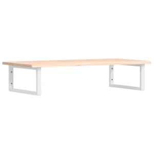 vidaXL Waschtischplatte mit Halterung Stahl und Massivholz Eiche 3302600