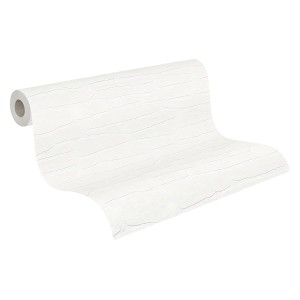 Rolle PROFHOME Vliestapete 355416-GU, Stein Kacheln Optik, weiß, zum Überstreichen.