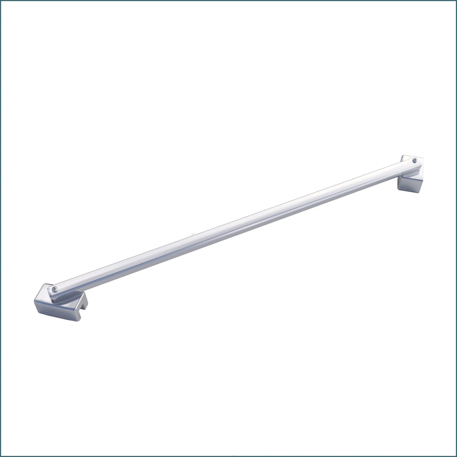 AICA 45cm Diagonal Wandhalterung Chrom Glänzend Für 6-8mm Duschkabine Duschwand Walk In Glaswand