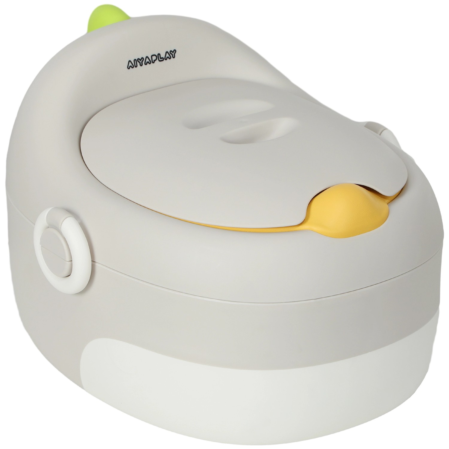 AIYAPLAY Kindertopf Kunststoff Kunstleder Grau 38,4L x 33B x 25,2H cm