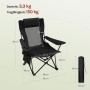 WOLTU Campingstuhl Faltbar Klappstuhl bis 150 kg Belastbar 2 Set_3