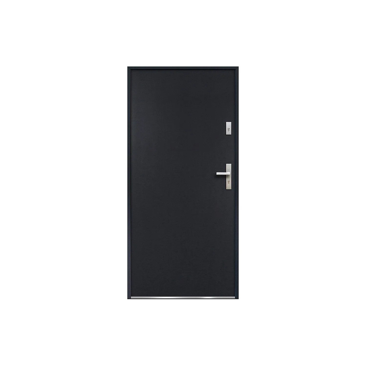 Vente-unique Haustür Agueda Anthrazitgrau 95 cm