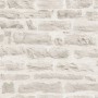 A.S. Création Tapete in Steinoptik hellgrau, detailreiche Mauerwerk-Nachbildung.