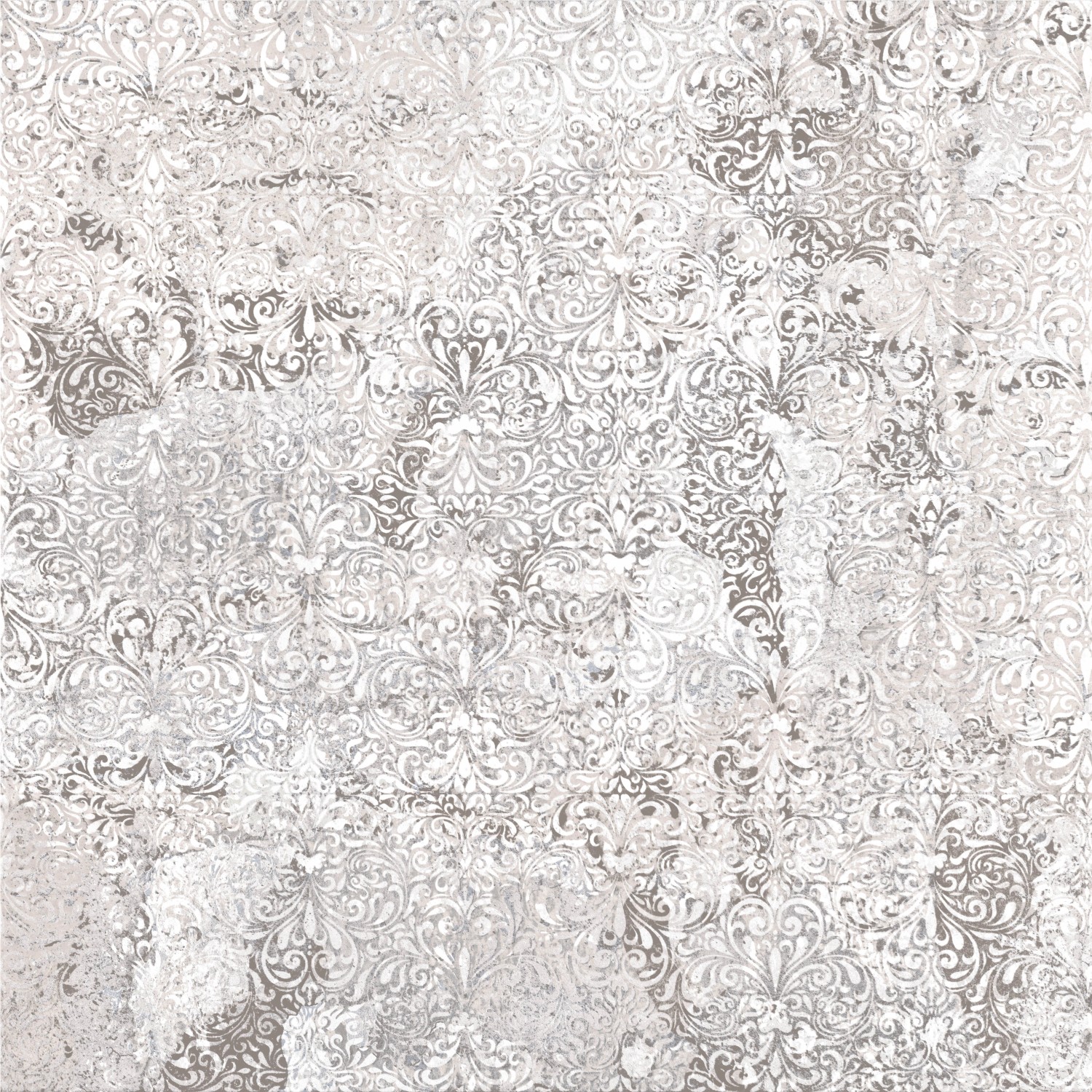 Terrassenplatte Feinsteinzeug Oriental Grau Glasiert Matt 60 cm x 60 cm