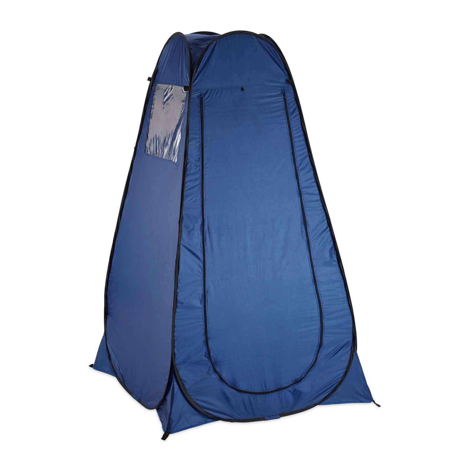 Relaxdays Umkleidezelt Polyester Stahl Blau Selbstaufbauend Witterungsbeständig 190 cm x 120 cm x 120 cm 2 kg