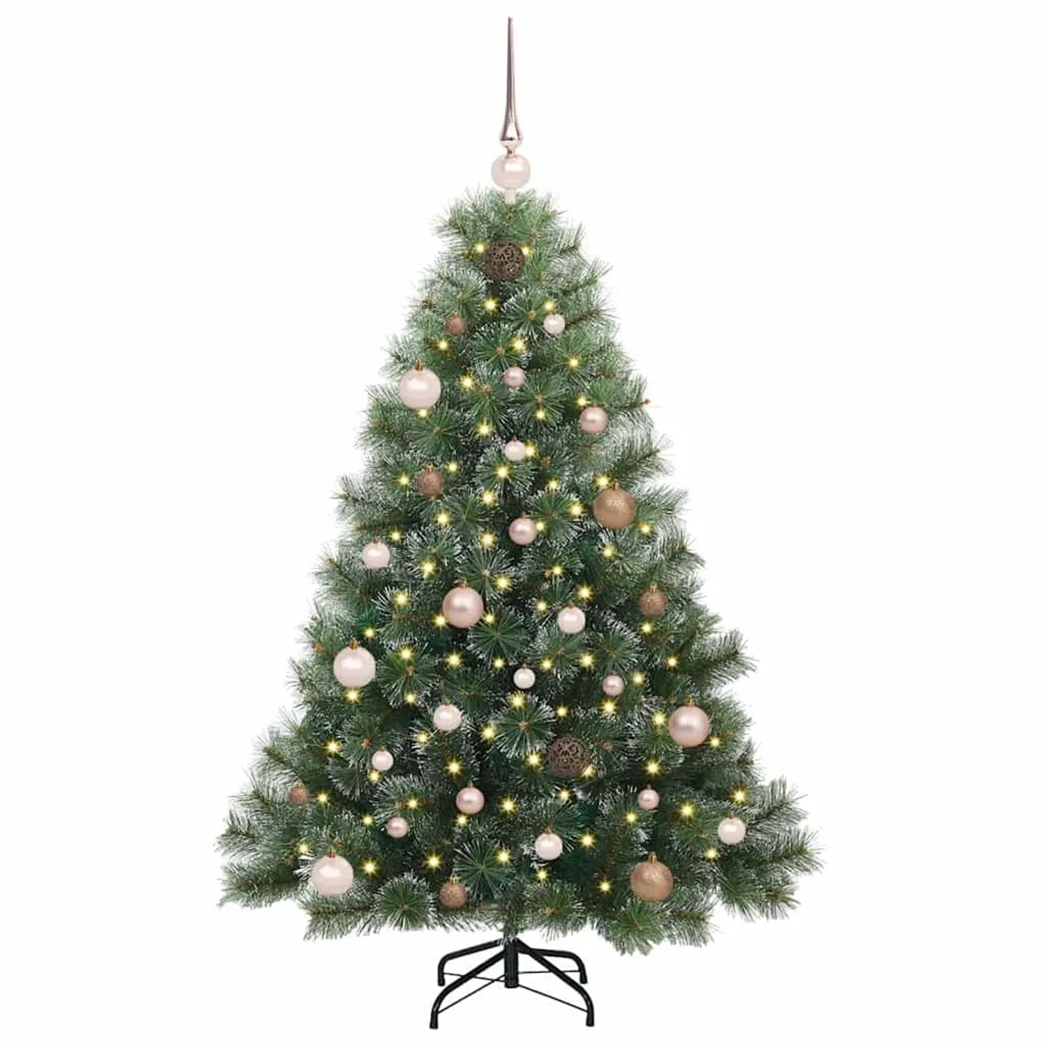 vidaXL Künstlicher Weihnachtsbaum mit 150 LEDs Grün 150 cm PE und PVC 3397833