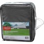Verpacktes, graues, dreieckiges Siena Garden Solino Sonnensegel, 5x5x5 m.
