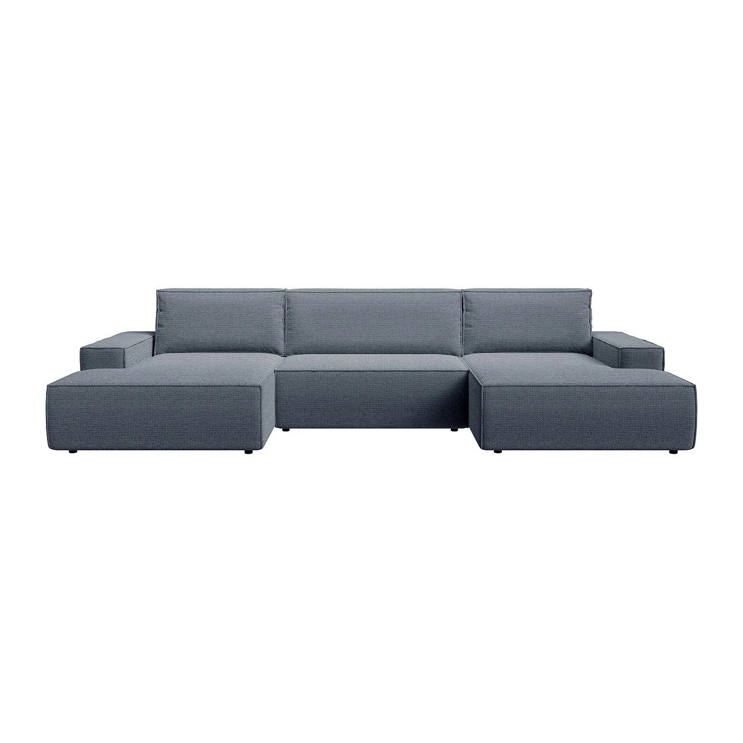 Vente-unique Schlafsofa Amelia Blau 358 cm