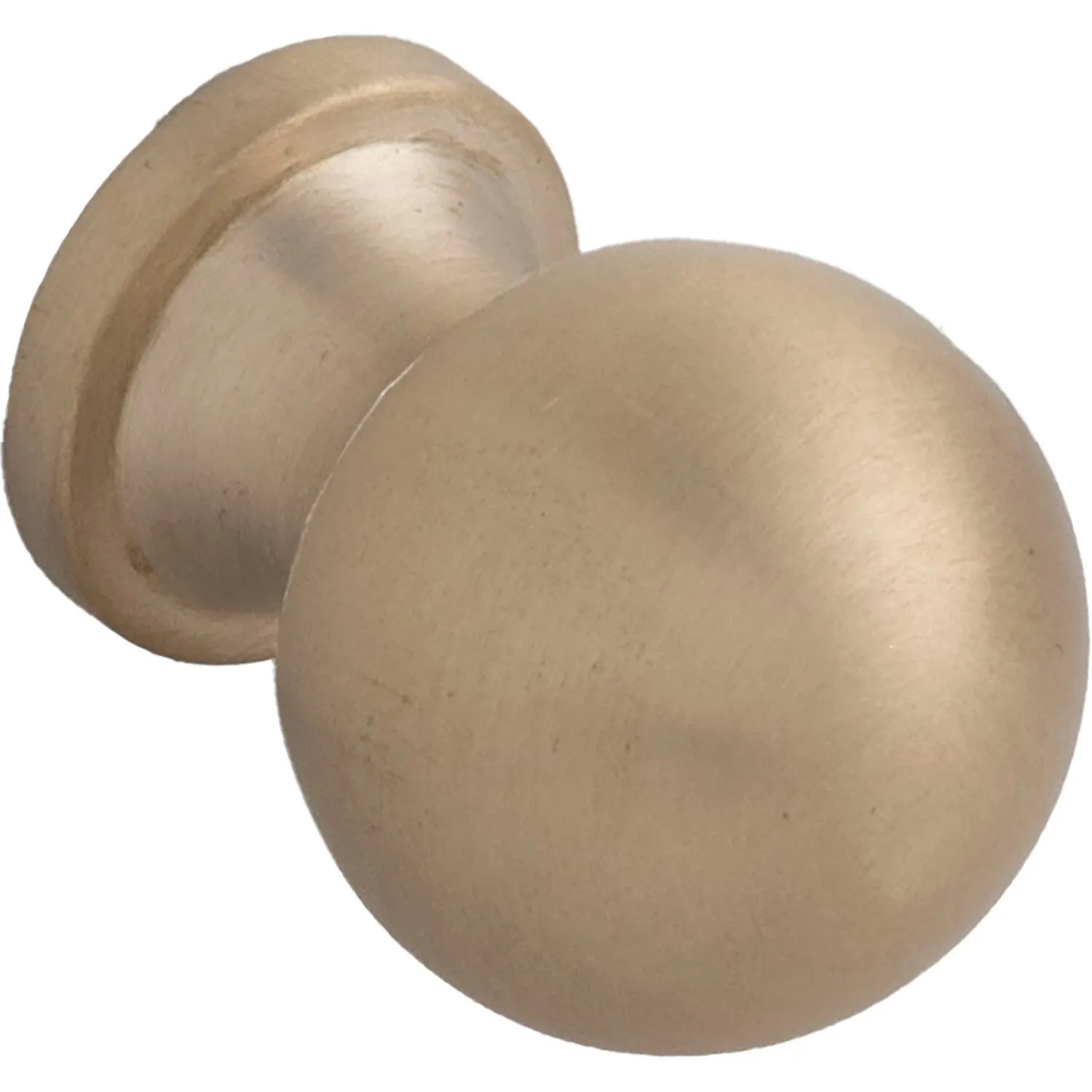 Technik Team Möbelknopf Isse Ø 20 mm Tiefe 26 mm Messing Matt Gebürstet
