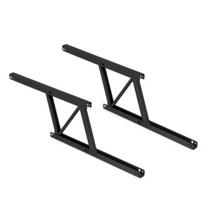 Emuca Satz Couchtisch Hebemechanismus-Set Ermöglicht das Anheben des Tisches um 135 mm Stahl Schwarz Lackiert