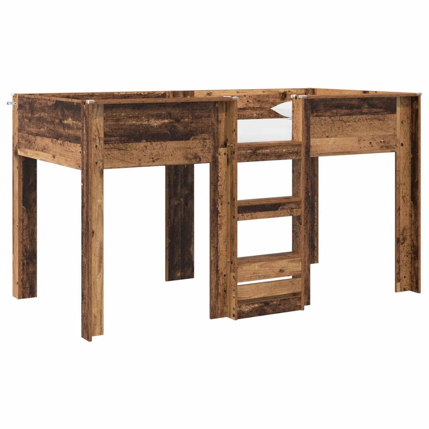vidaXL Etagenbett für Kinder Altholz 100 x 200 cm Holzwerkstoff 3410505