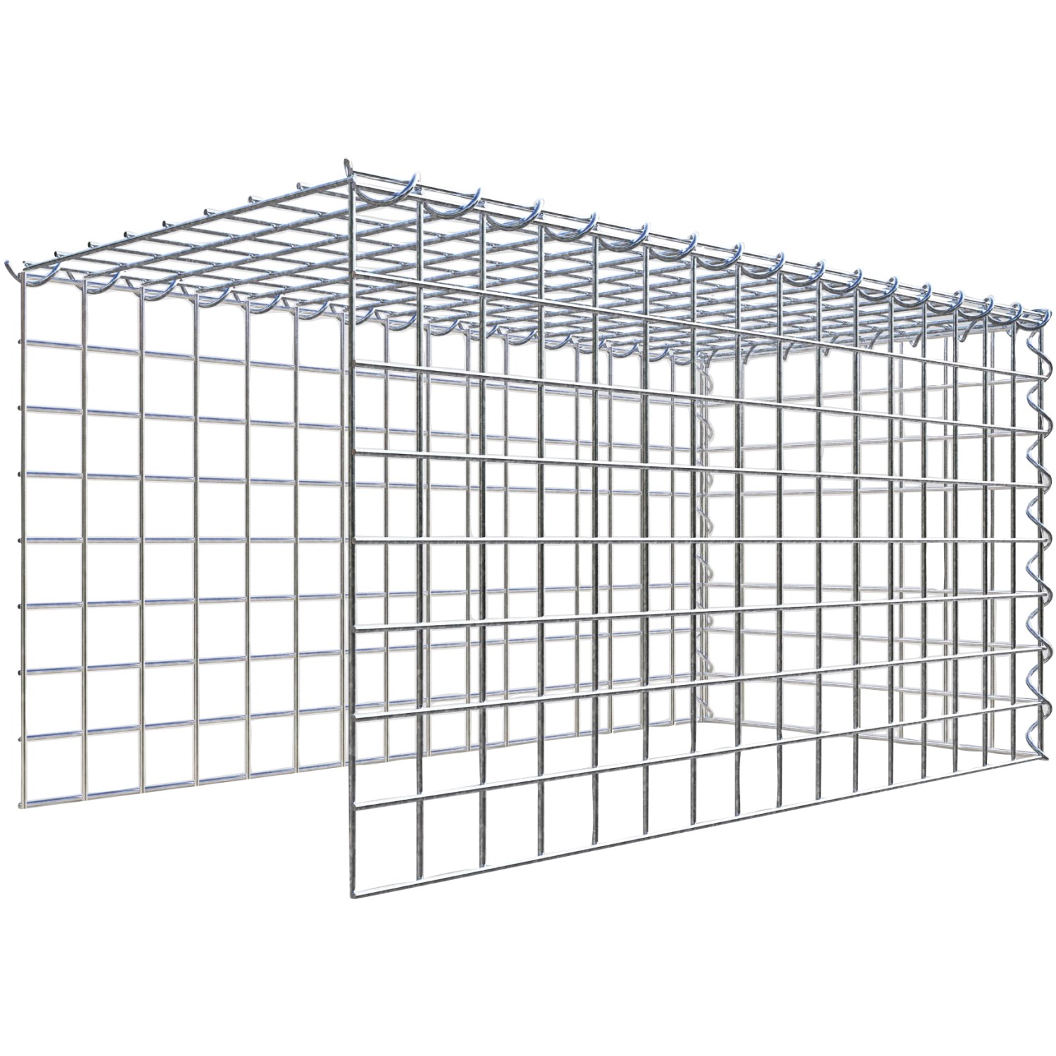 Thumbnail - Gabiona Gabione-Anbaukorb Typ 4 40 x 80 x 40 cm Maschenw 5 x 5 cm