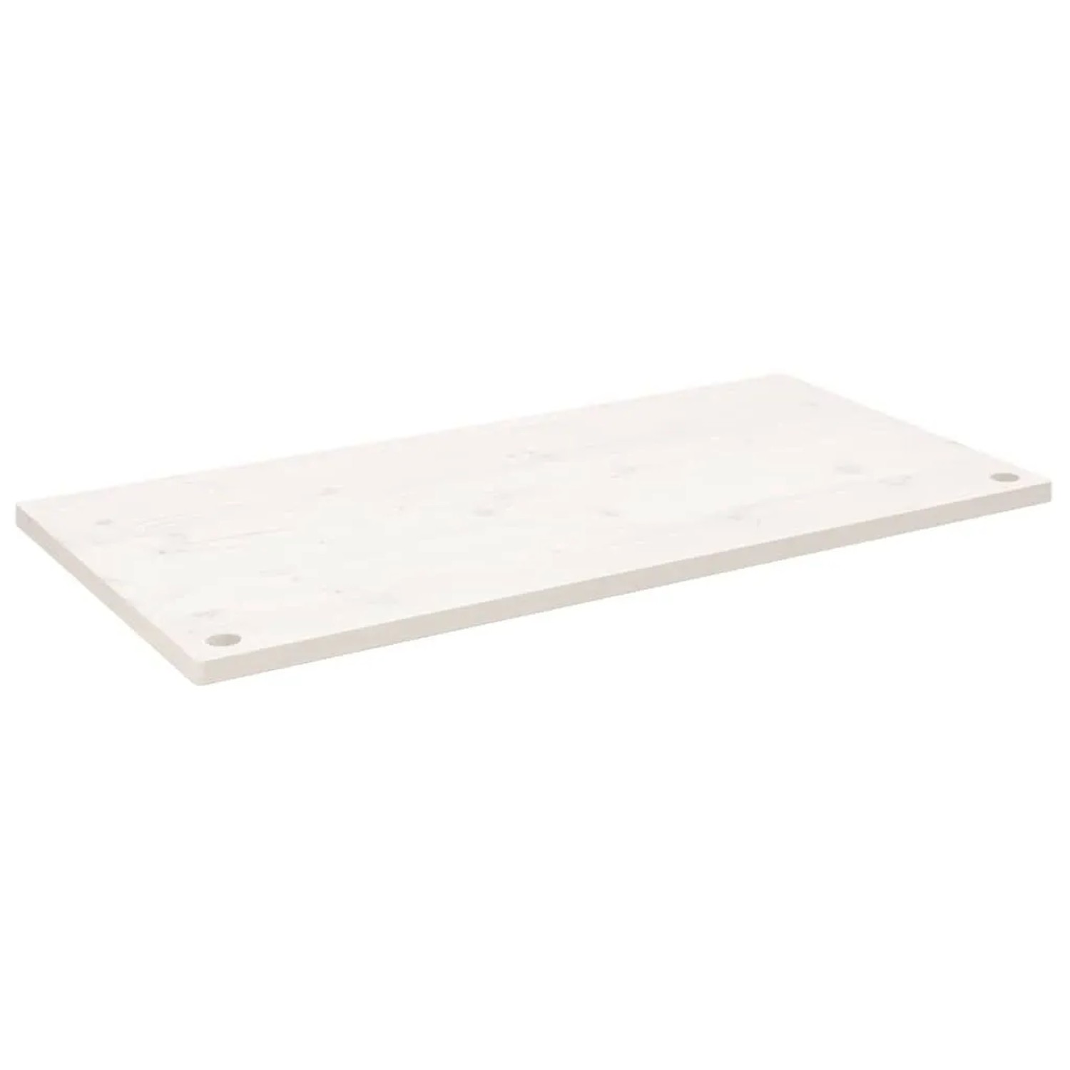 vidaXL Schreibtischplatte Weiß 100x60x2,5 cm Massivholz Kiefer 824466