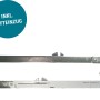 Novadoors Schiebetür-Set Ontario Bianco, 3-teilig, Weißlack, mit Softeinzug.