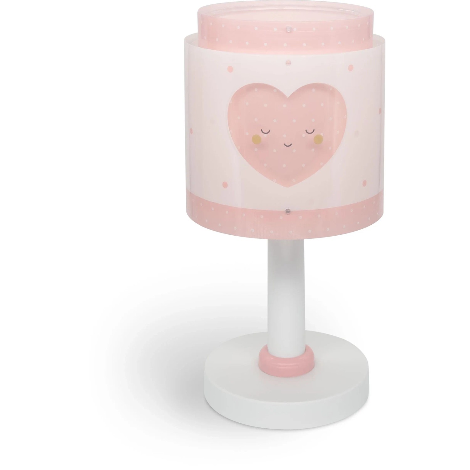 Dalber Tischlampe LED Nachtlicht für Kinder Herz Rosa