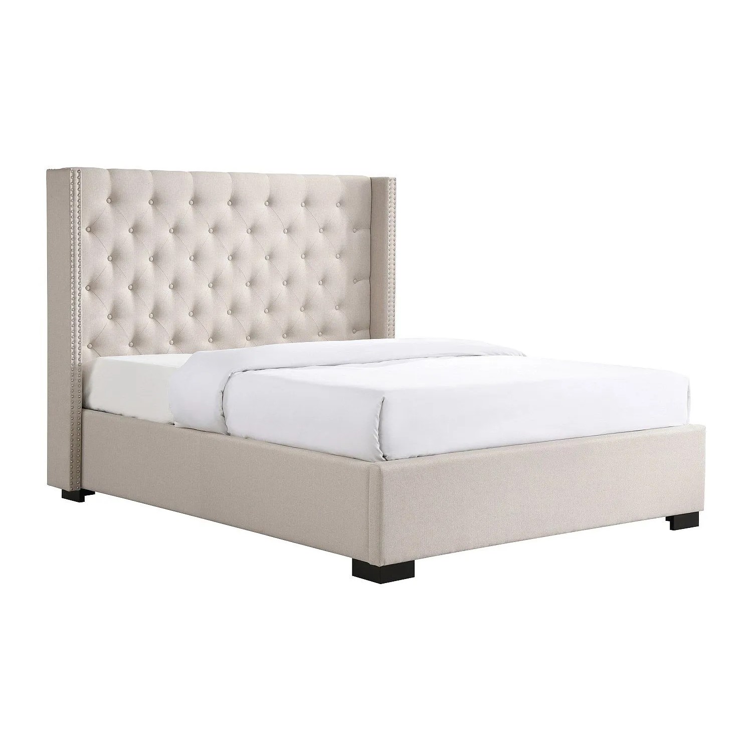 Vente-unique Bettrahmen Massimo Beige 183.5 cm
