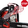 Detailaufnahme der Einhell Benzin-Kettensäge GC-PC 1435 I TC Kit mit Kettenbremse und Oregon-Kette.
