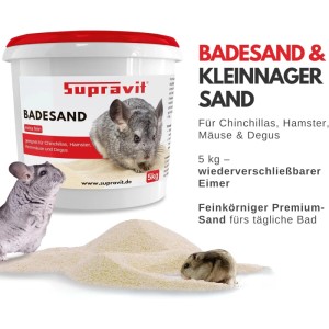 Supravit Chinchilla Sand Badesand für Hamster und Chinchilla
