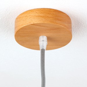 Holz Baldachin Buche 100mm für Lampen & Leuchten. Deckenbefestigung für Pendelleuchten.