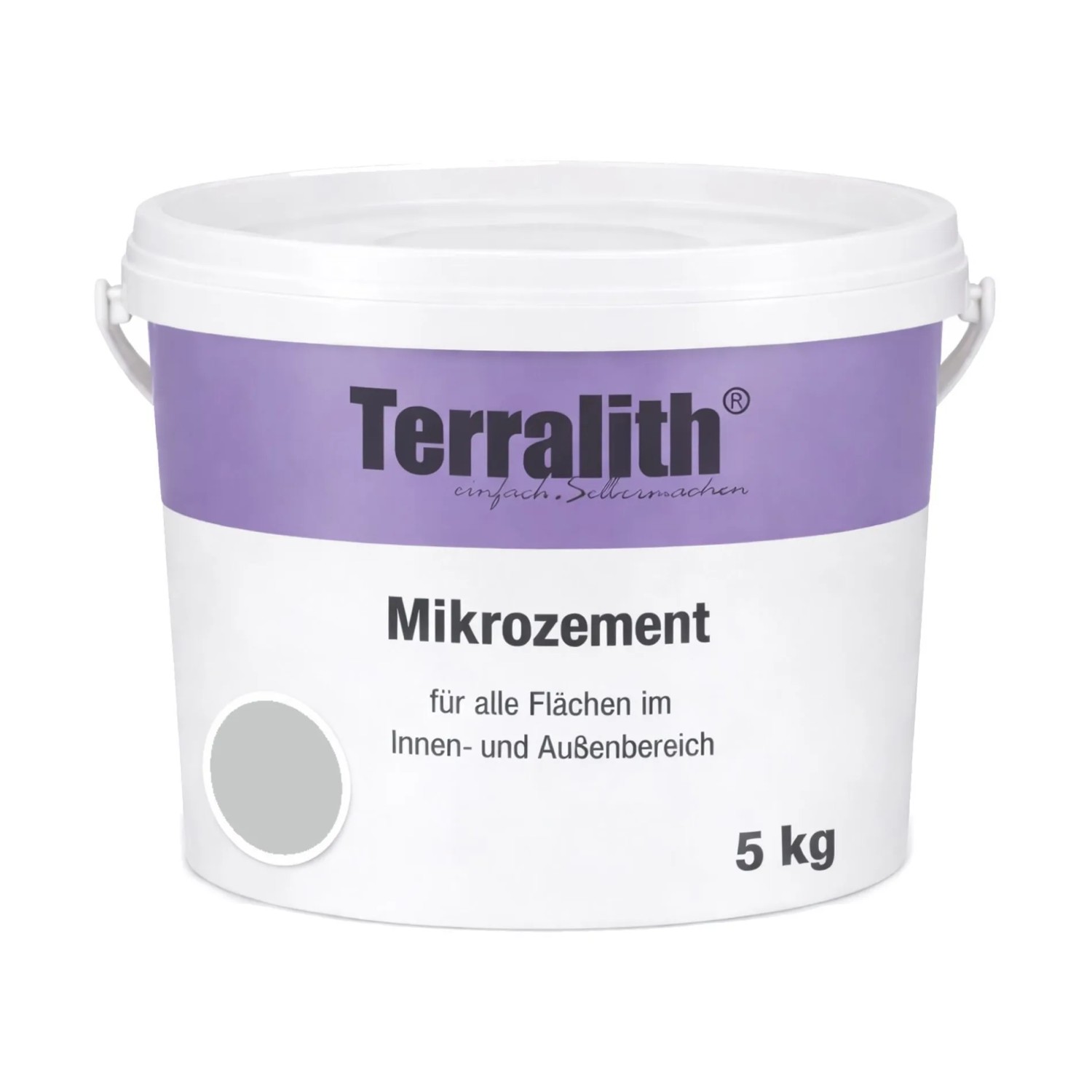 Terralith Mikrozement Fix & Fertig LFN0852 Steingrau 5kg Fein 3,5qm