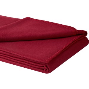 Bordeauxrote Fleecedecke, 130x160 cm, Uni-Design. Kuschelige Wohndecke für Sofa & Sessel.