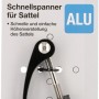 Fischer Sattel-Schnellspanner aus Aluminium für schnelle Sattelmontage und Höhenverstellung.