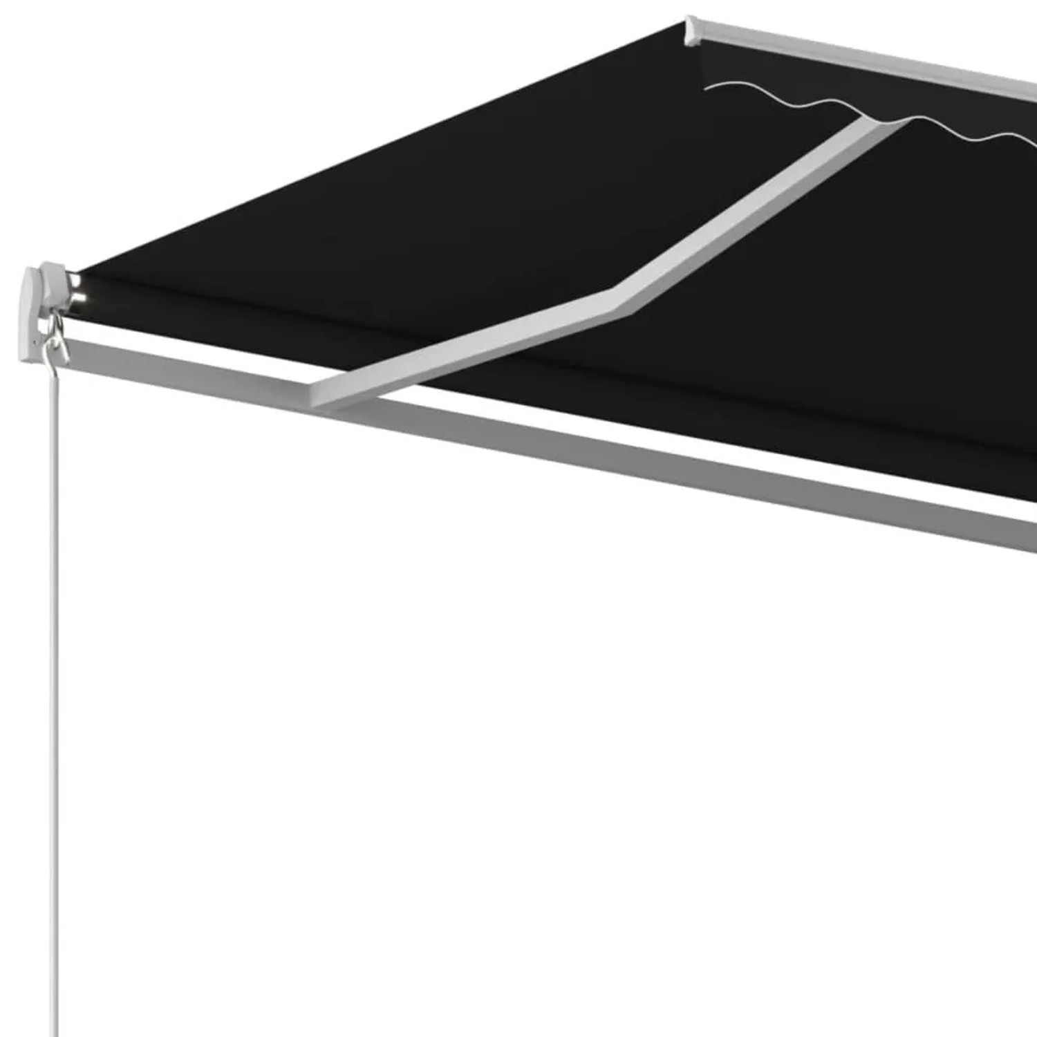 vidaXL Markise Manuell Einziehbar 400x350 cm Anthrazit 3068979_5