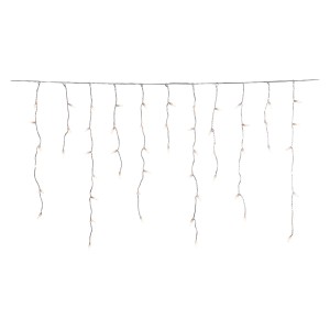 Konstsmide LED-Eisregen-Lichtervorhang mit 96 warmweißen LEDs für Innen und Außen.